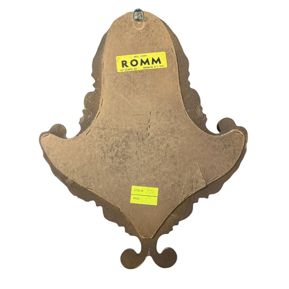 Romm Mfg Baroque Wall Art Woman with Mirror Style 770 New York - Picture 4 of 4